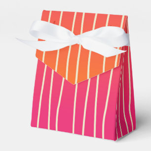 Rosa och Orange Ombre med Begie Rand Mönster Presentaskar