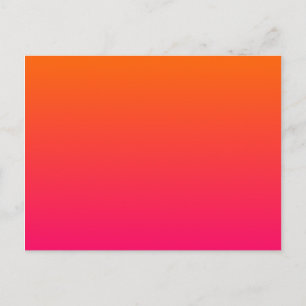 Rosa och orange Ombre Vykort
