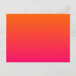 Rosa och orange Ombre Vykort
