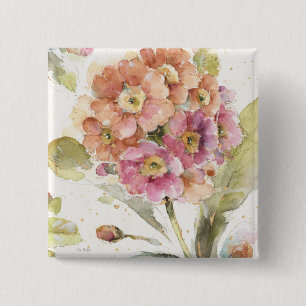 Rosa och orange Primrose Knapp