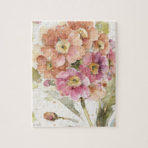 Rosa och orange Primrose Pussel