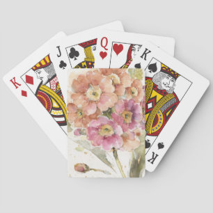 Rosa och Orange Primrose Spel Kort