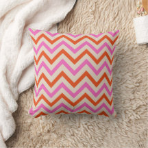 Rosa och orange sicksack-chevron-sillbensmönster