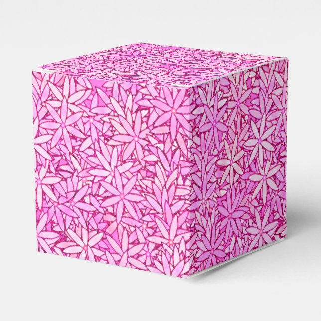 Rosa och orkidéblommor, orkidébakgrund presentaskar (Framsidan Sidan)