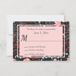 Rosa och OSA av tallblommor Kort