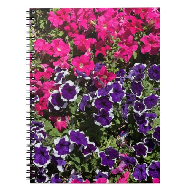 Rosa- och pärlblommor - bärbar Spiral-dator med Bo Anteckningsbok (Framsidan)