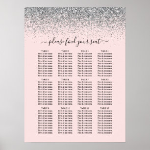Rosa och passagerardiagram vid Bröllop i Silver v Poster