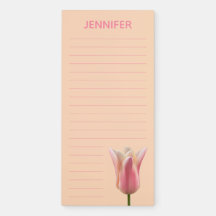 Rosa och persikafärgad tulpan Notepad Personlig bl