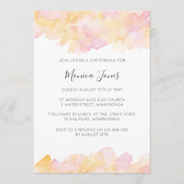 Rosa- och persikofärgad Christel-inbjudan Inbjudningar