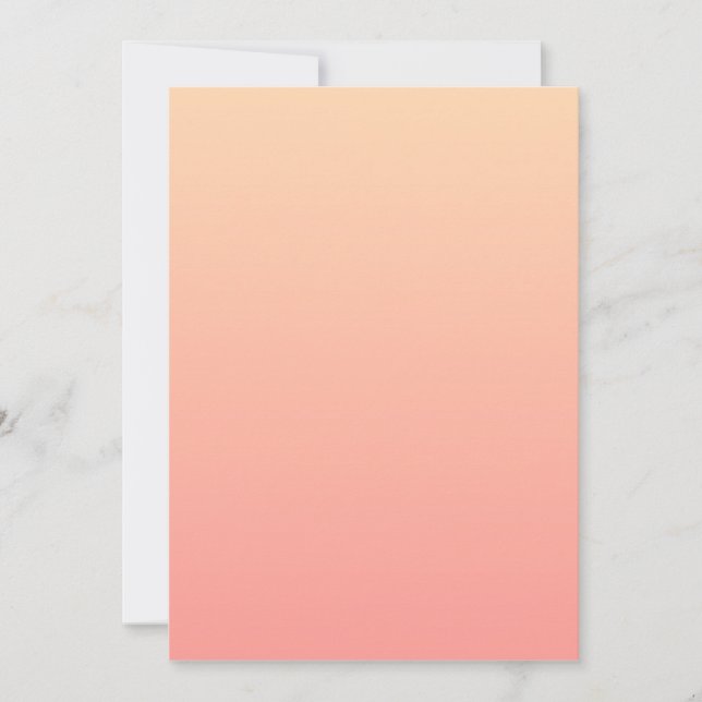 Rosa och persikofärgad grafik inbjudningar (Framsida)