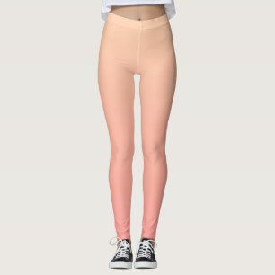 Rosa och persikofärgad grafik leggings