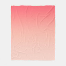 Rosa och persikofärgad övertoningsbakgrund fleecefilt