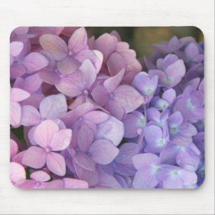 Rosa och purpurfärgad vanlig hortensia Mousepad Musmatta