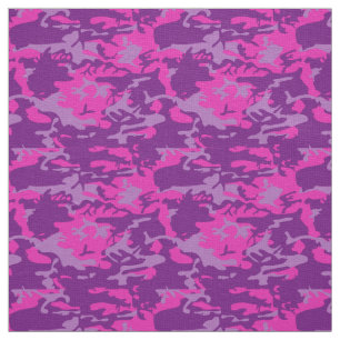 Rosa och purpurfärgade Camo Tyg