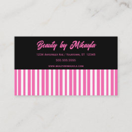 Rosa och Rand Beauty Stil Salon Visitkort