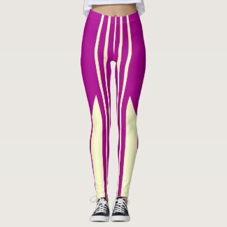 Rosa och rand leggings