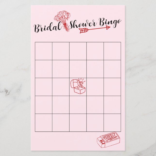 Rosa- och Red Möhippa Bingo-spel (Framsida)