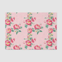 Rosa och Red Peony Chinoiserie Blommigt