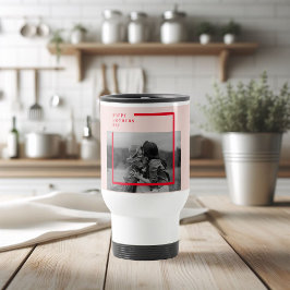 Rosa och Red Photo Mors dag Gift Resemugg