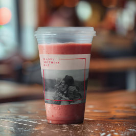 Rosa och Red Photo Mors dag Gift Take Away Mugg