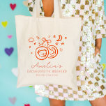 Rosa och Red Sketch Disco Bachelorette Helg Tygkasse<br><div class="desc">Rosa och röd disco boll bachelorette helg party tote bags med dessa rosa och röda skisser illustrerade gilikoner.</div>