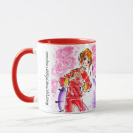 Rosa och Red Valentines day Kagura Yato Mugg