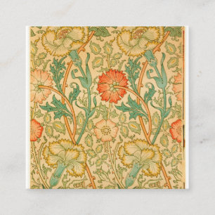 Rosa och Ro av William Morris Fyrkantigt Visitkort