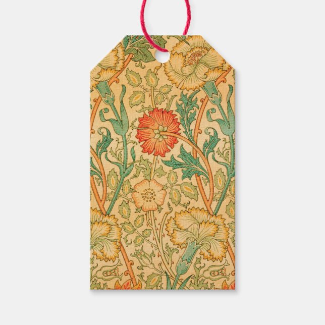 Rosa och Ro av William Morris Presentetikett (Framsidan)