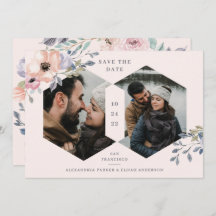  Rosa och Ro Geometrisk Blommigt | Två foto