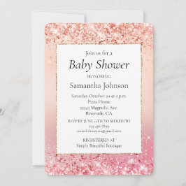 Rosa och Ro Gnistra Inbjudningar