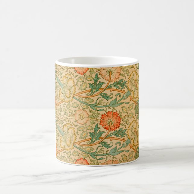 Rosa och Ro Mönster (av William Morris) Kaffemugg (Center)