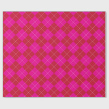 Rosa och röd argyle jul firande
