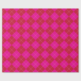Rosa och röd argyle jul firande presentpapper