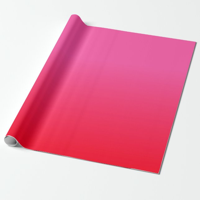 Rosa och röd gradient presentpapper (Utrullad)