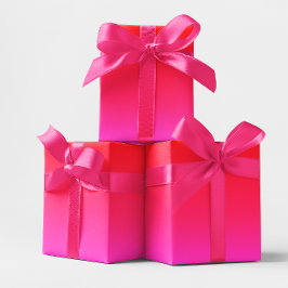 Rosa och röd övertoning presentpapper