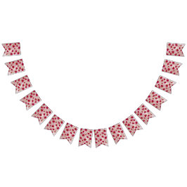 Rosa och Röda blommor - Blommigt Vimplar