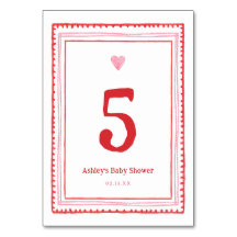 Rosa och röda Valentineser Heart Party