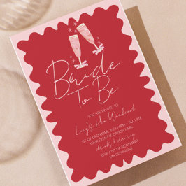 Rosa och Röda våningen Bachelorette Helg Itinerary Inbjudningar