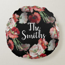 Rosa och rödpoppies Mönster Anpassningsbar