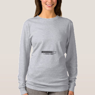 Rosa och rolig moderskapklänning t-shirt
