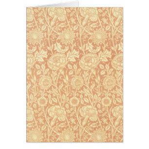 Rosa och Ros av William Morris, Vintageblommor Hälsningskort