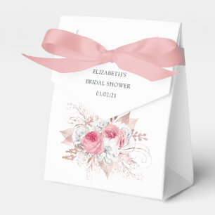 Rosa och Roséguld Blommig och Spets Bröllopsfest Presentaskar