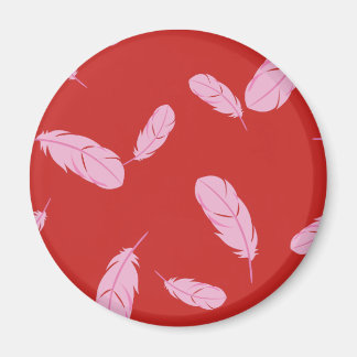 Rosa och rött magnet - Fjädrar