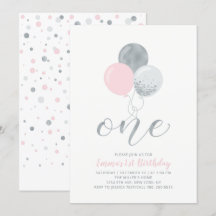 Rosa och Silver-ballonger | En första flicka