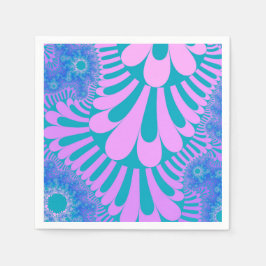 Rosa- och slutnätslinga pappersservett