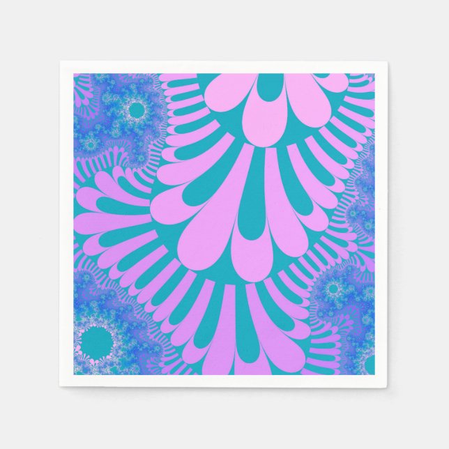 Rosa- och slutnätslinga pappersservett (Framsidan)