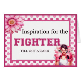 Rosa och Söt Blommigt Breast Cancer Adapter OBS Kort