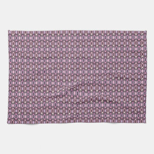 Rosa och svart argyle kökshandduk