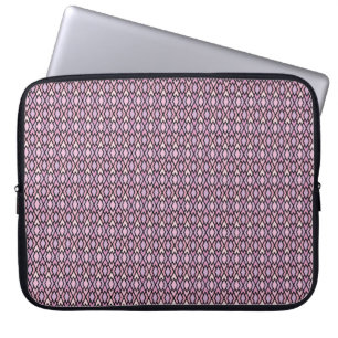 Rosa och svart argyle laptop sleeve