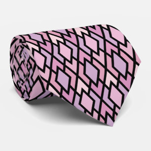 Rosa och svart argyle slips